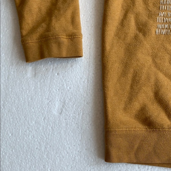 Levis 3/4 sleeve sweatshirt top Sz S Orange-Yellow - Picture 4 of 6